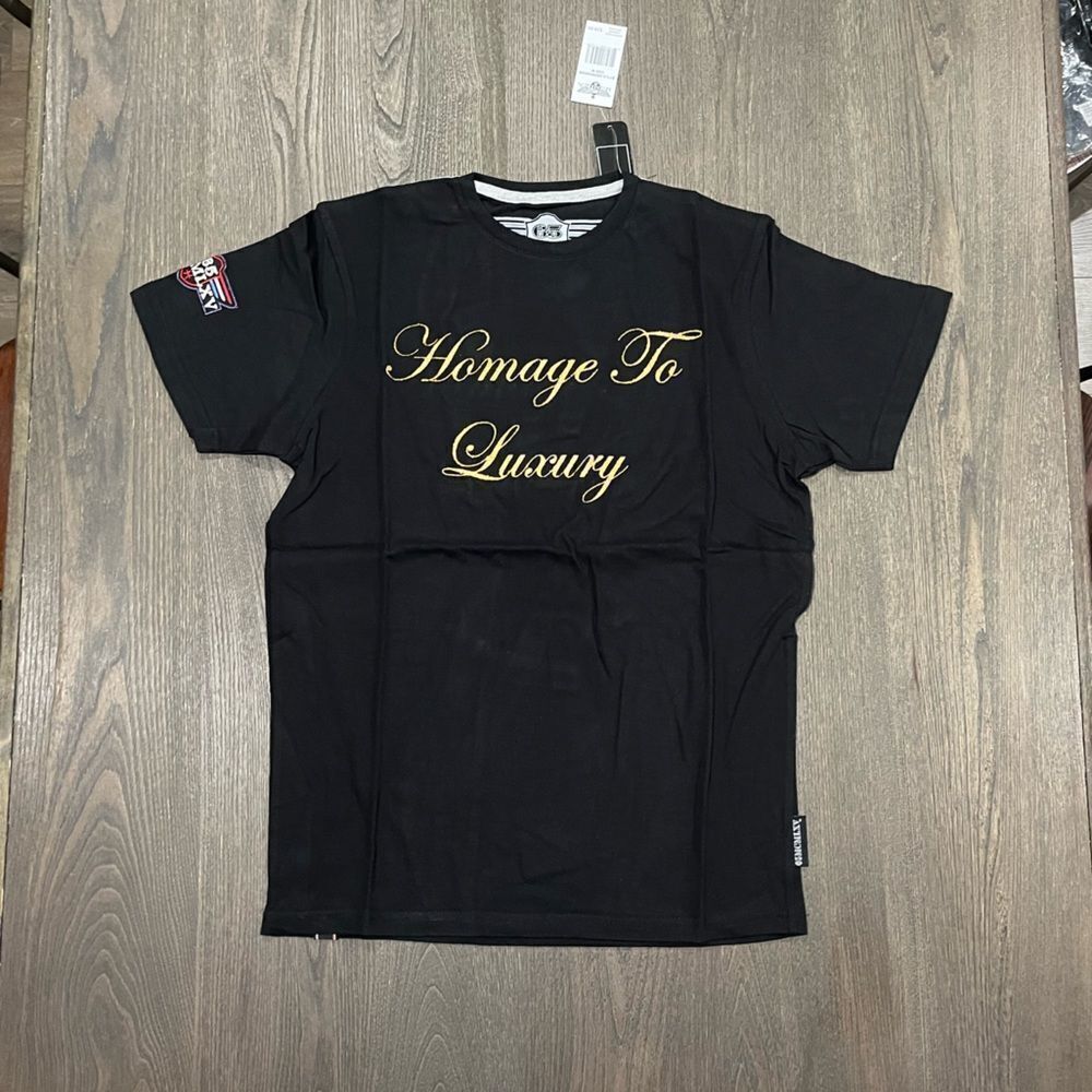 NWT 65 MCMLXV Men's Homage To Luxury Graphic T-Shirt Black Size M